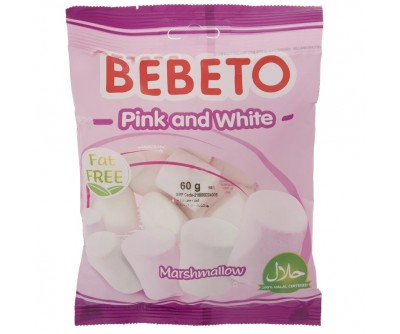 مارشمالو Pink And White ببتو - ۶۰ گرم