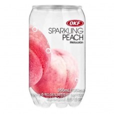 آب گازدار با طعم هلو او کی اف (OKF) - 350 میلی لیتر