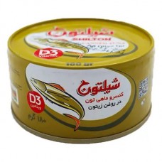 کنسرو ماهی شیلتون در روغن زیتون - 180 گرم