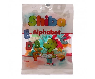 پاستیل میوه ای شیبا مدل Alphabet مقدار - 160 گرم