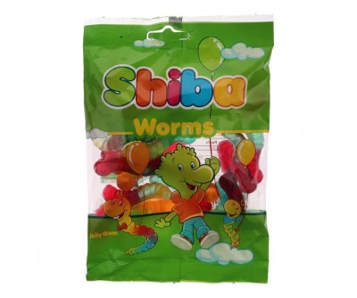 پاستیل میوه ای شیبا مدل Worms مقدار - 160 گرم