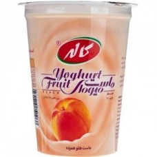 ماست میوه ای با طعم هلو کاله - 450 گرم