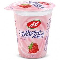 ماست میوه ای با طعم توت فرنگی کاله - 450 گرم