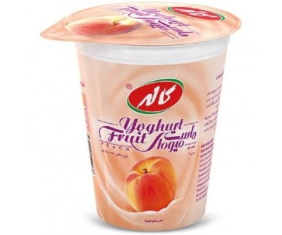ماست میوه ای با طعم هلو کاله - 125 گرم