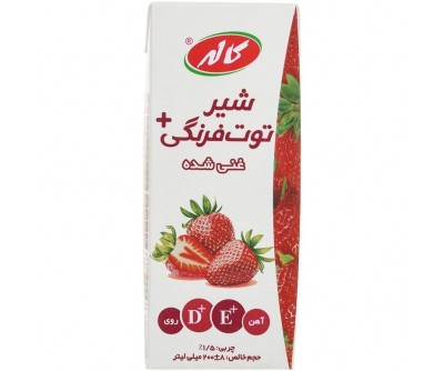 شیر توت فرنگی غنی شده کاله - 200  میلی لیتر