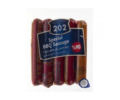 سوسیس باربکیو ویژه 90 درصد 202 - 400 گرم
