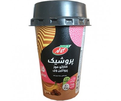 شیر پروشیک کاکائو موز بدون قند کاله پرو - 225 میلی لیتر