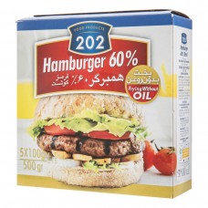 همبرگر 60 درصد گوشت قرمز 202 - 500 گرم