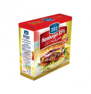همبرگر 85 درصد گوشت قرمز 202 - 500 گرم