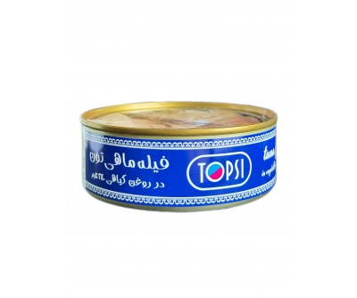 کنسرو ماهی فیله تن در روغن گیاهی تاپسی - 240 گرم