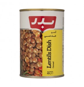 کنسرو خوراک عدسی بدر - 420 گرم