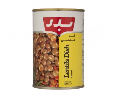 کنسرو خوراک عدسی بدر - 420 گرم